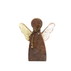 Anioł z drewna egzotycznego 28cm